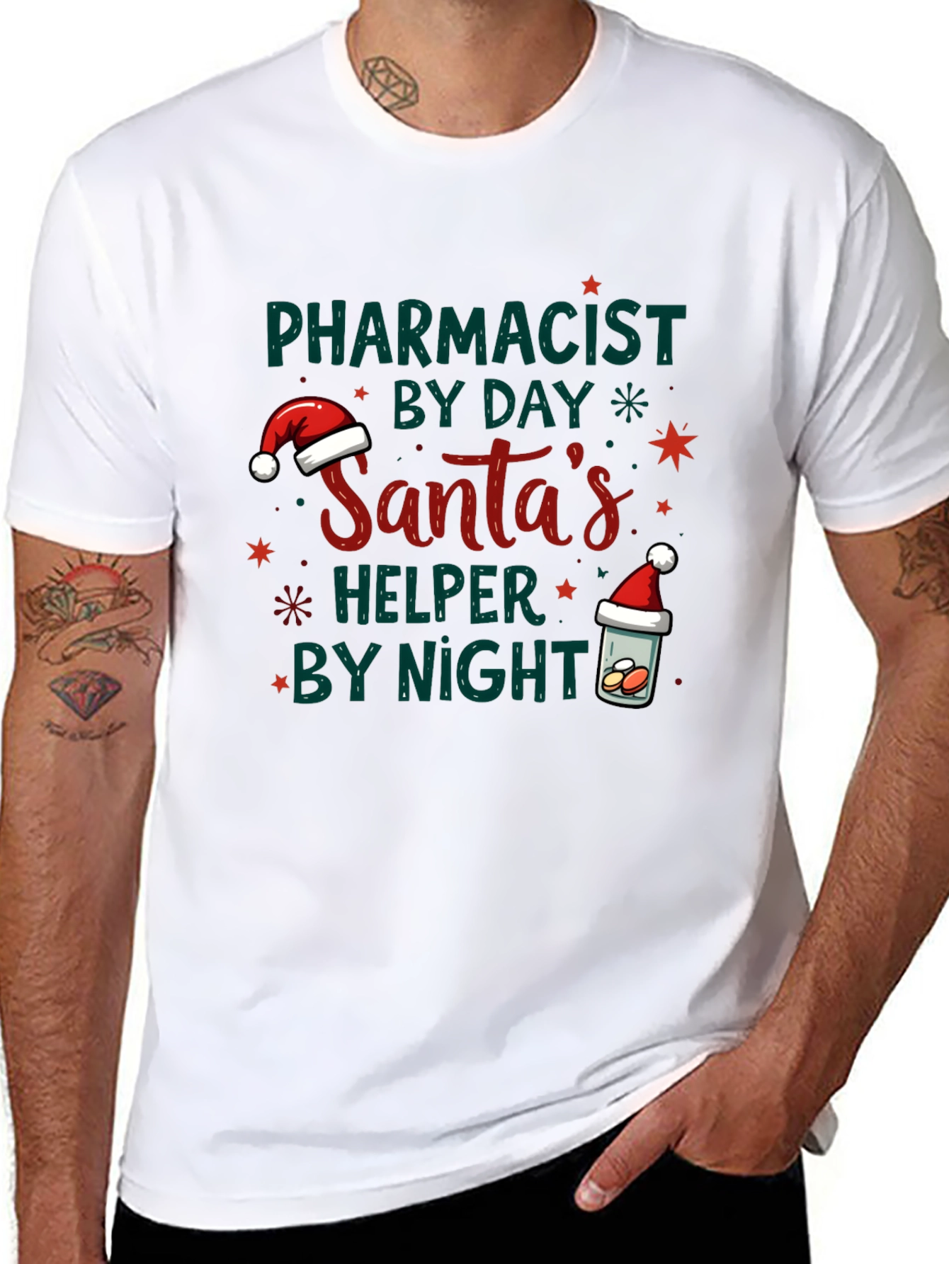 Pharmacist Santas Helper Tee