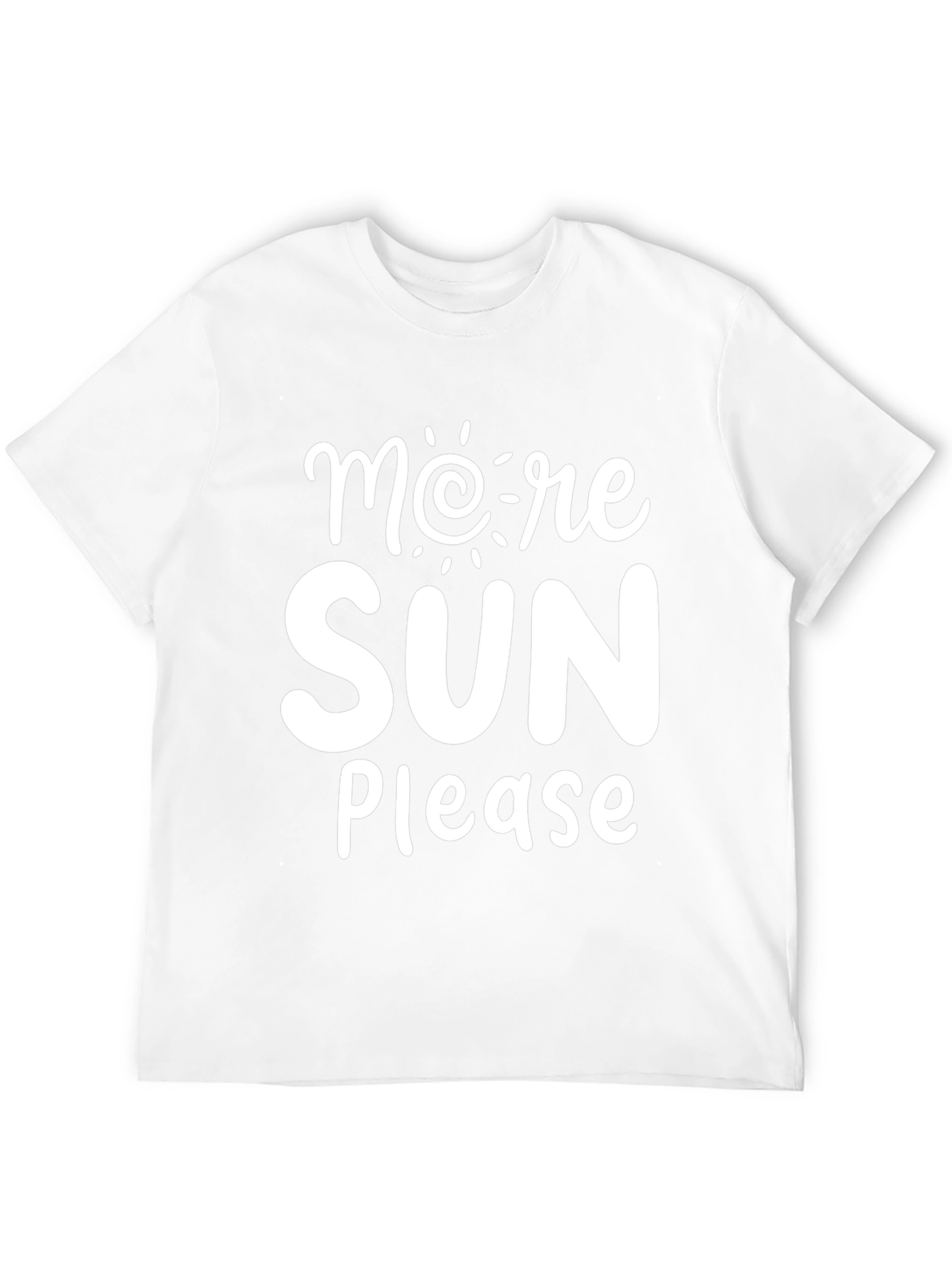 More Sun Please Black Graphic T-Shirt