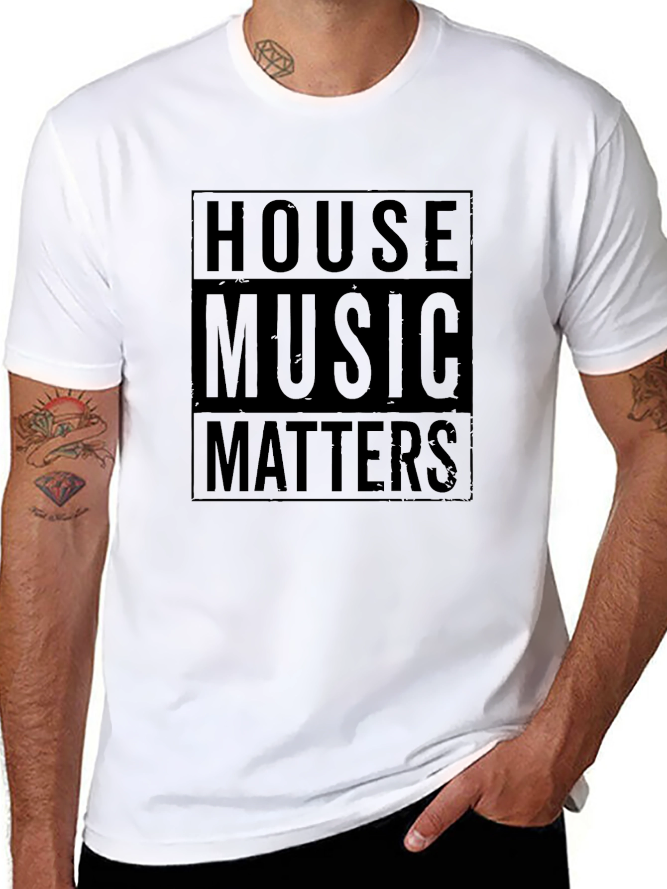 House Music Matters Black T-Shirt