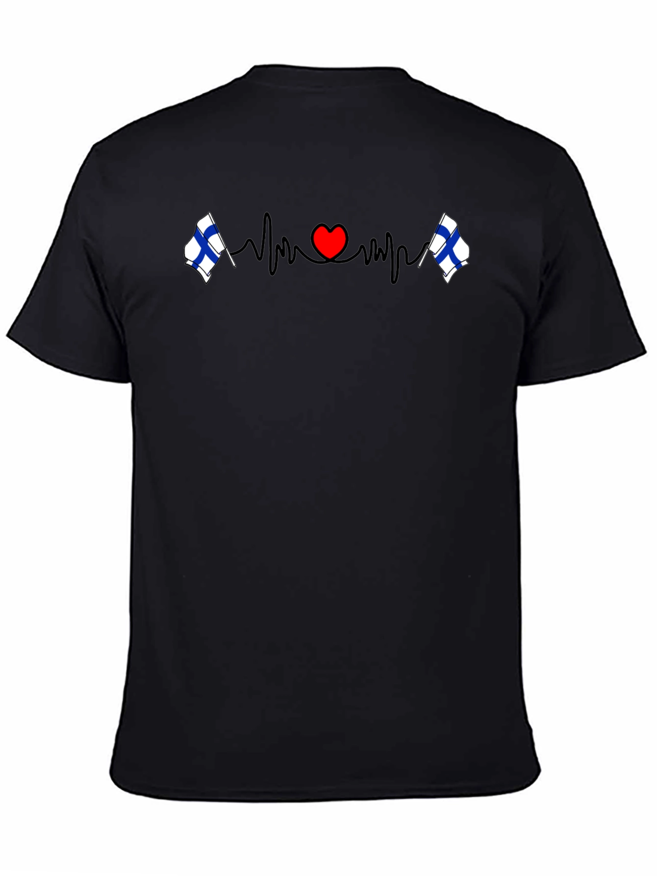 Finland Heartbeat T-Shirt - Finnish Pride Tee