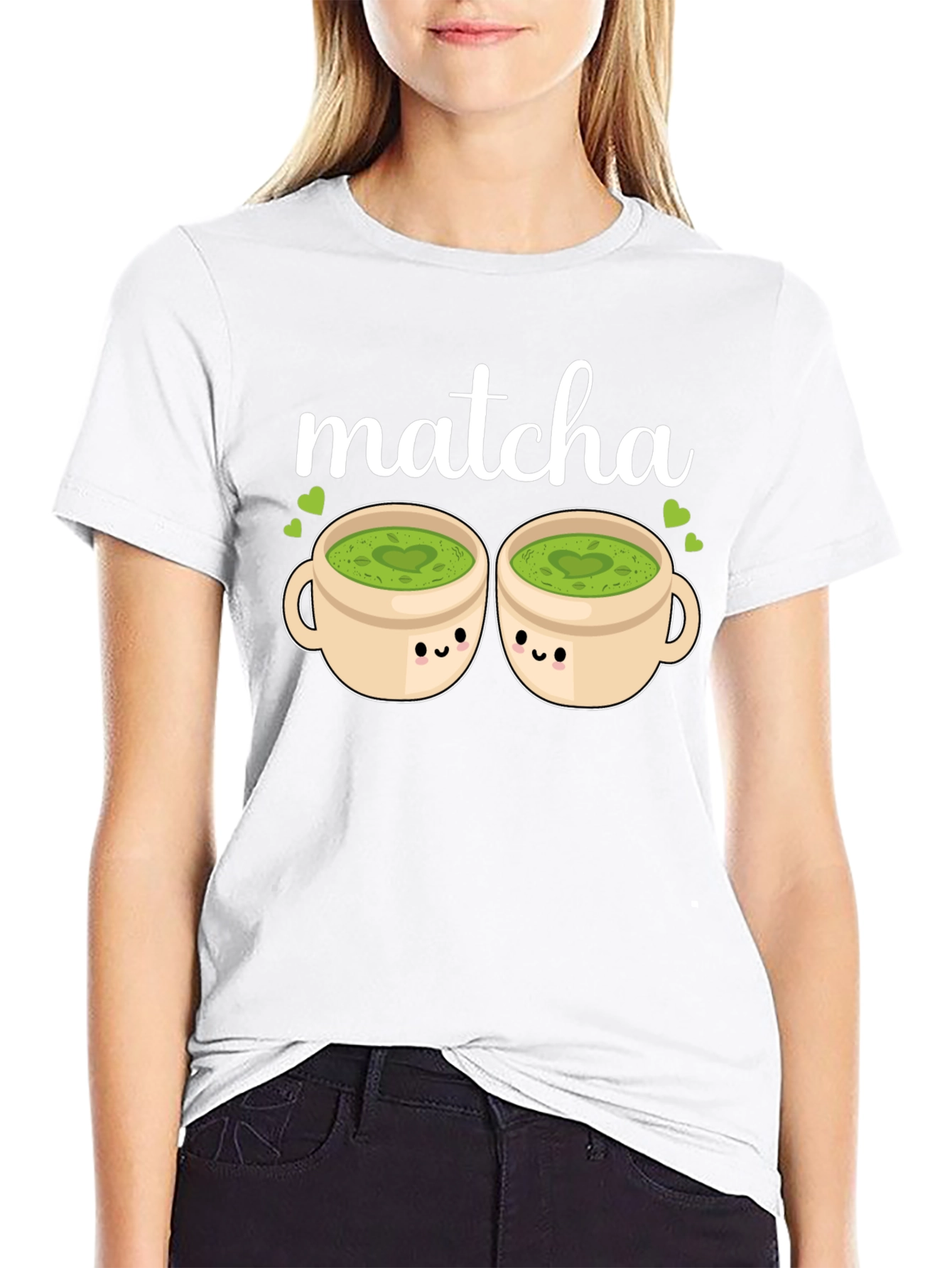 Matcha Lovers Tee: Kawaii Cups Graphic T-Shirt
