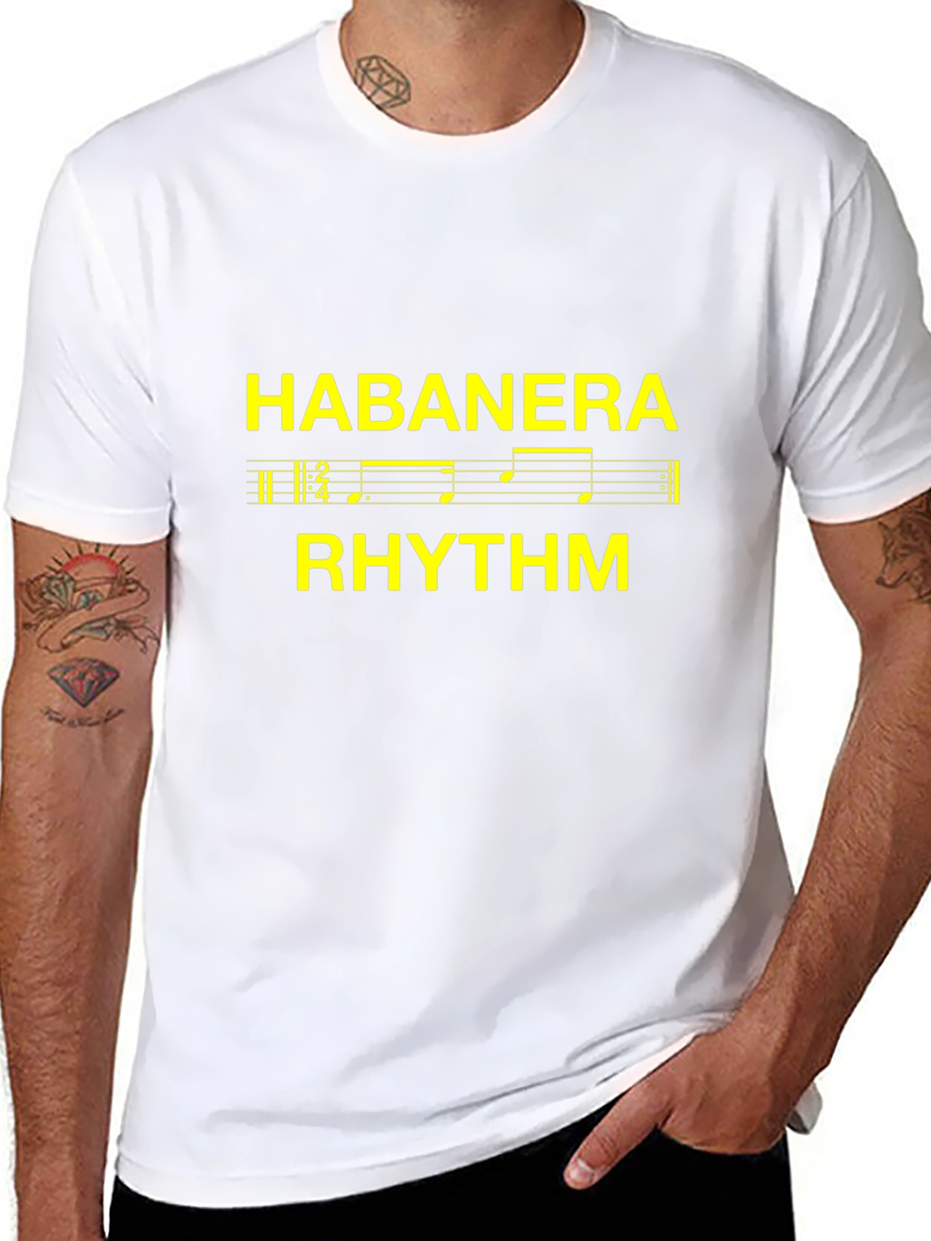 Habanera Rhythm Graphic T-Shirt - Music Lover Tee