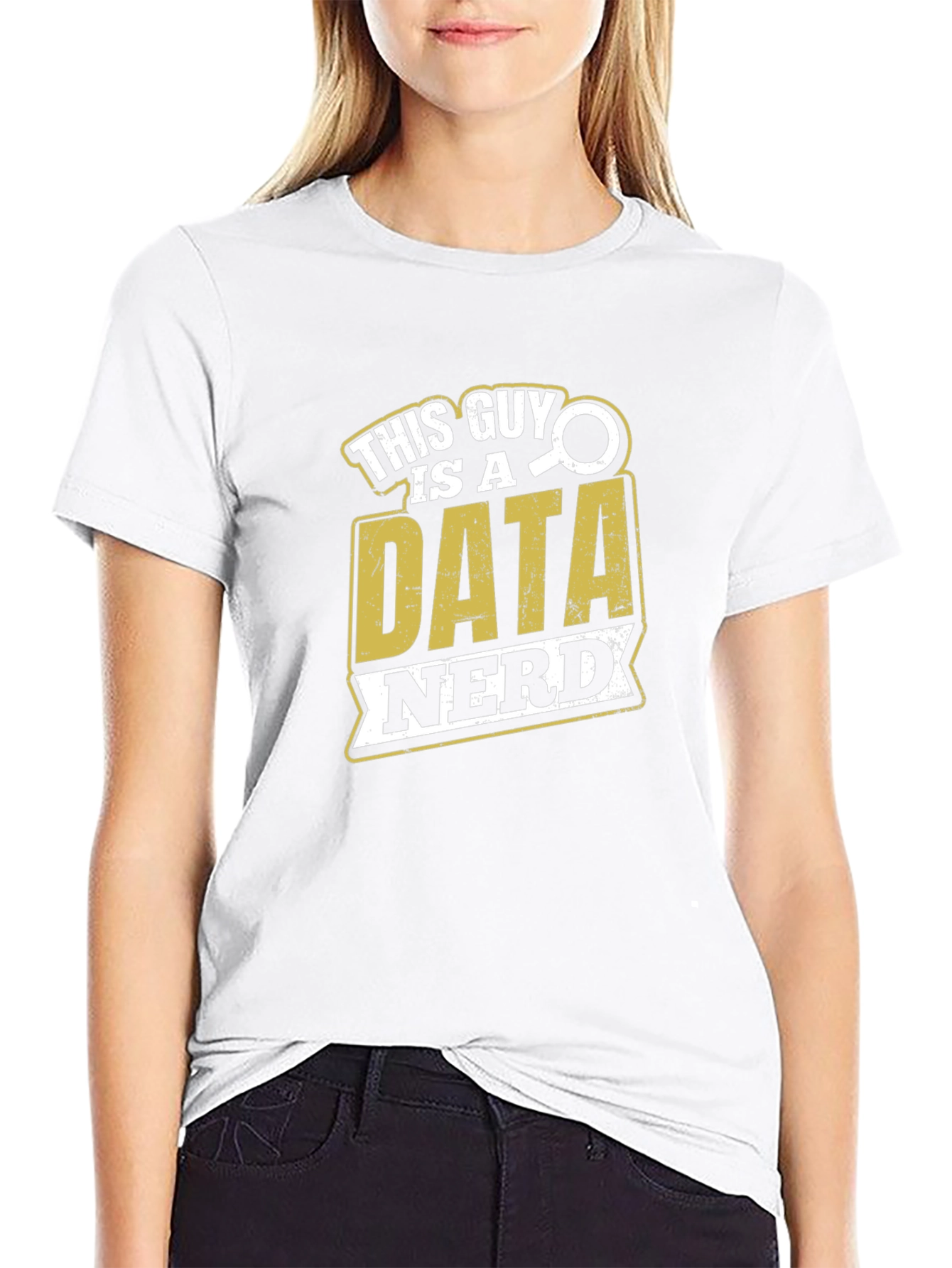 Data Nerd Graphic T-Shirt - Black Cotton Tee