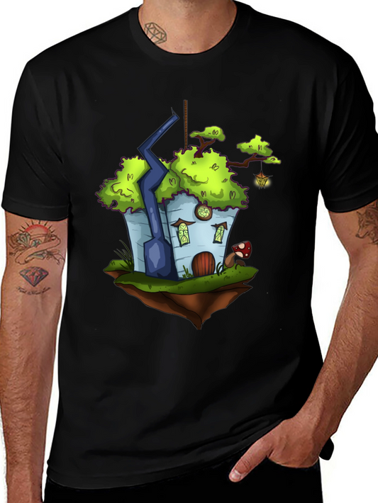 Whimsical Floating House T-Shirt