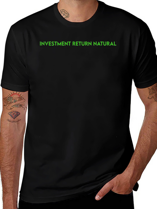 Investment Return Natural Black Tee
