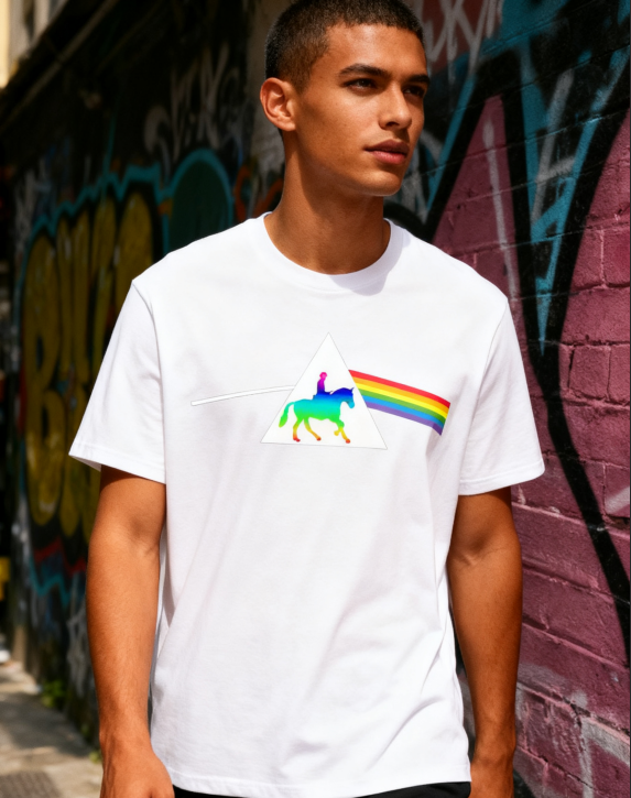 Rainbow Prism Graphic Tee