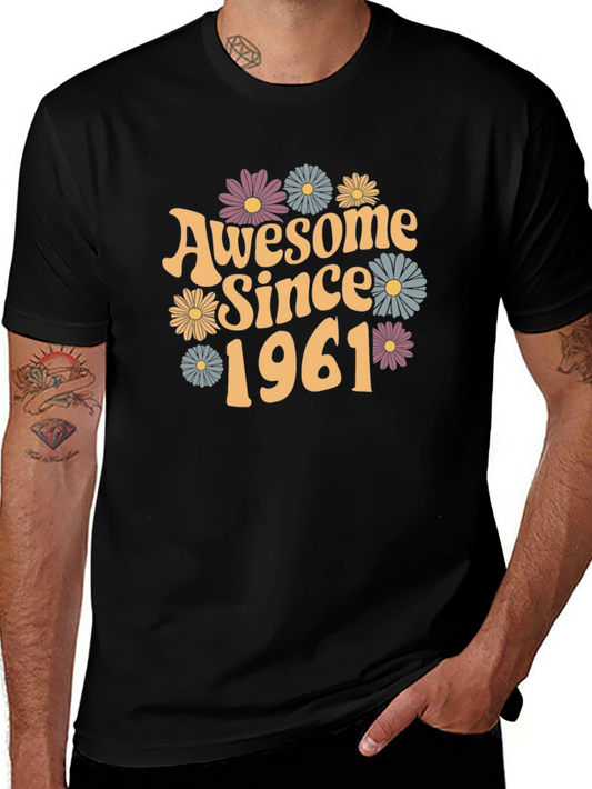 Awesome Since 1961 Black Graphic Tee