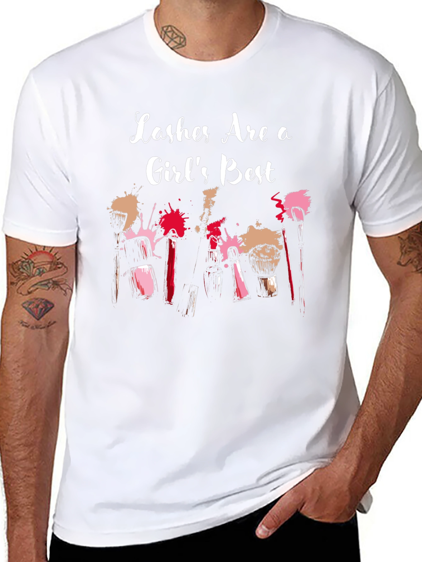 Lashes Are a Girls Best Friend Graphic Tee
