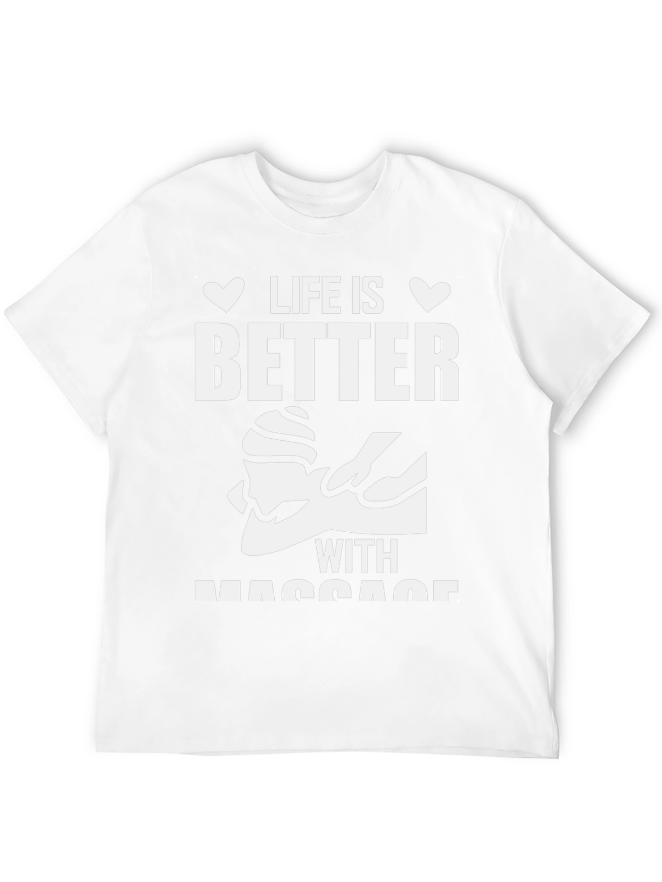 Life Is Better With Massage Black T-Shirt