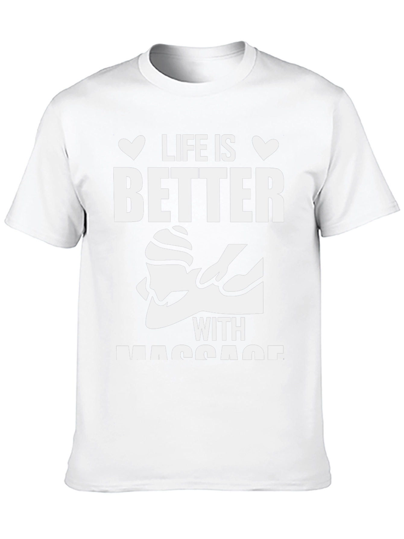 Life Is Better With Massage Black T-Shirt