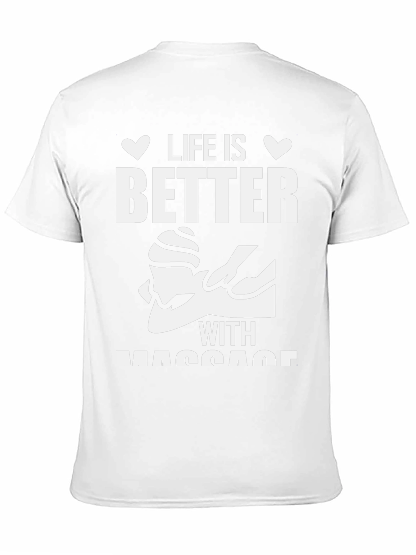 Life Is Better With Massage Black T-Shirt