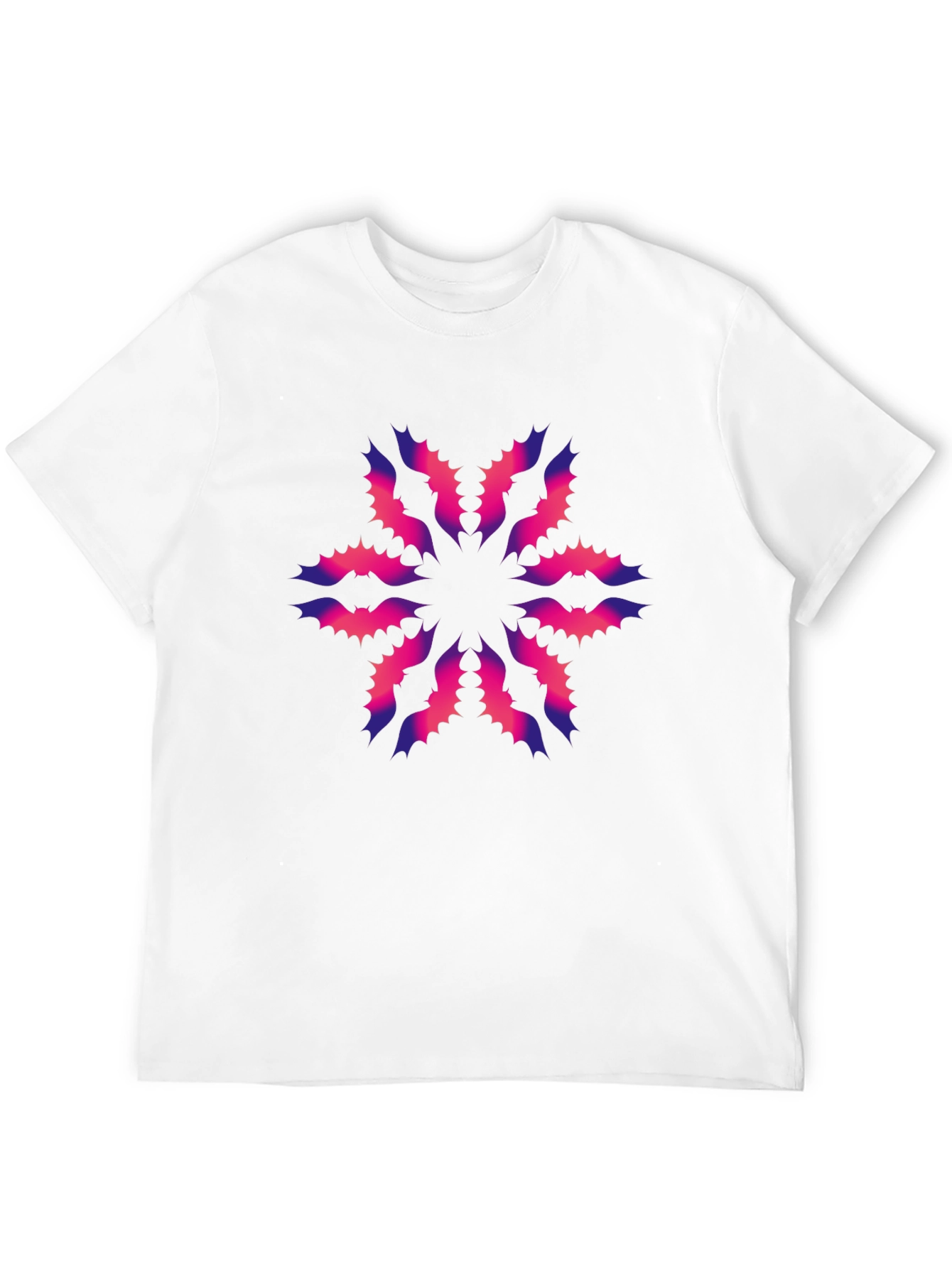Abstract Floral Graphic Black T-Shirt