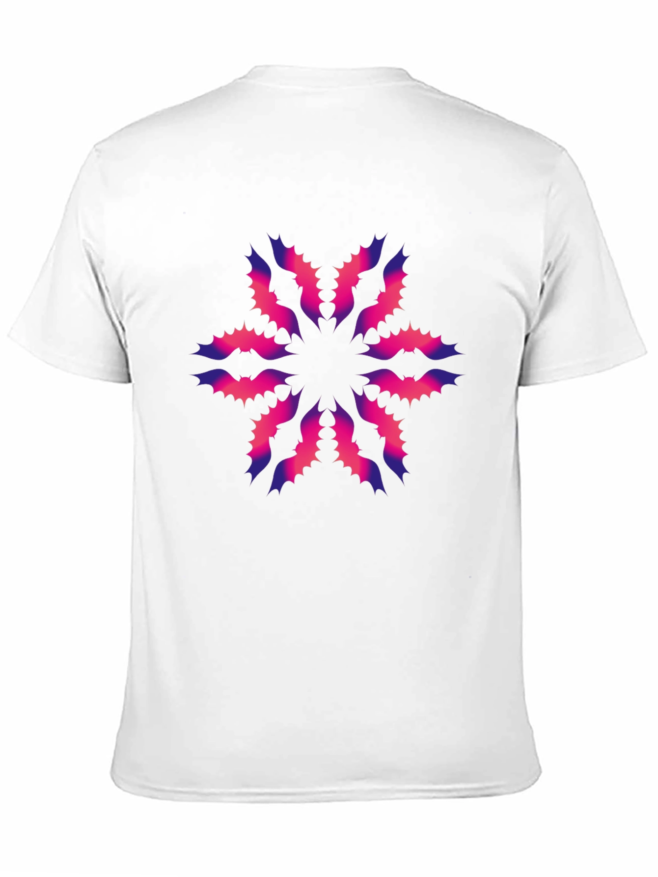 Abstract Floral Graphic Black T-Shirt