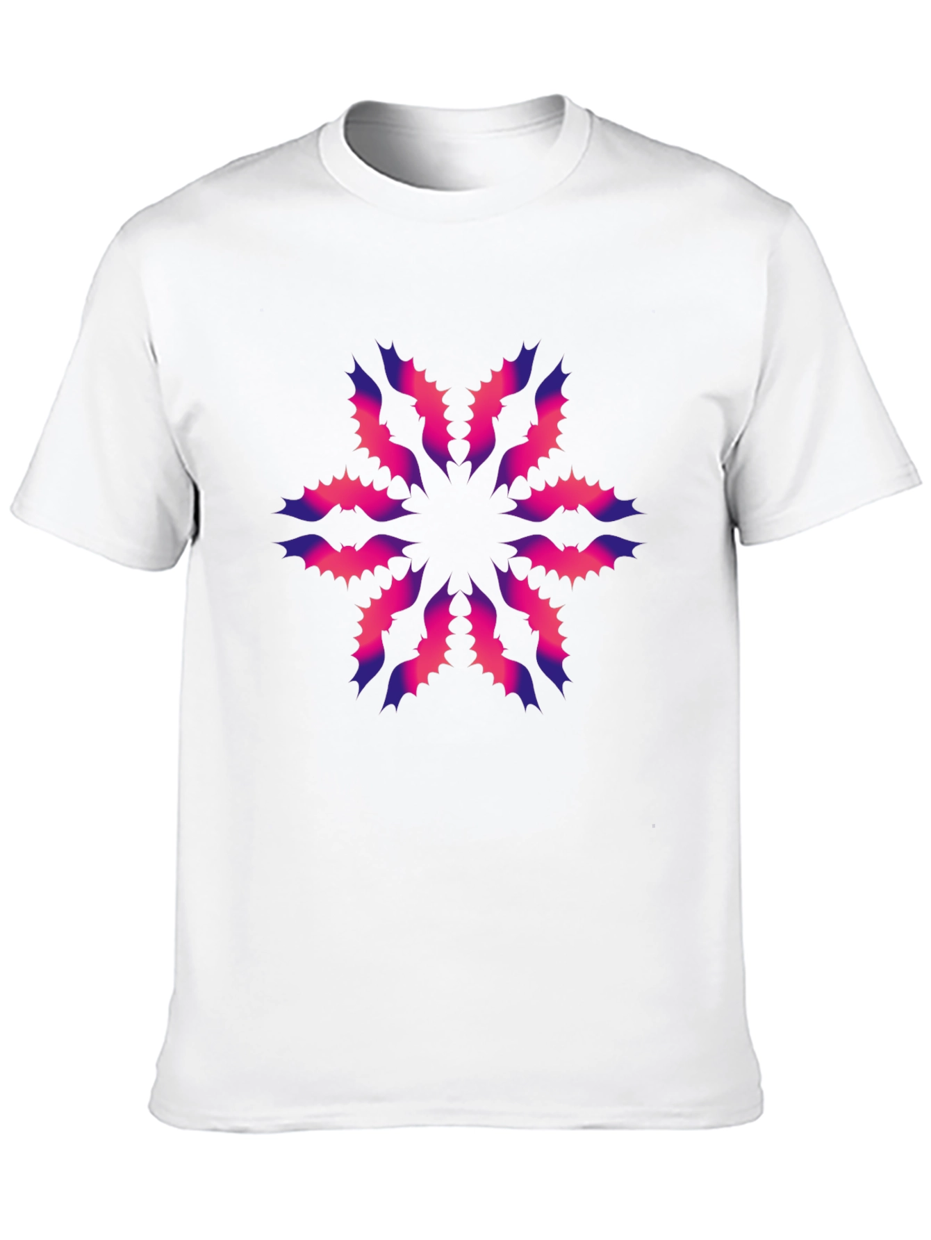 Abstract Floral Graphic Black T-Shirt