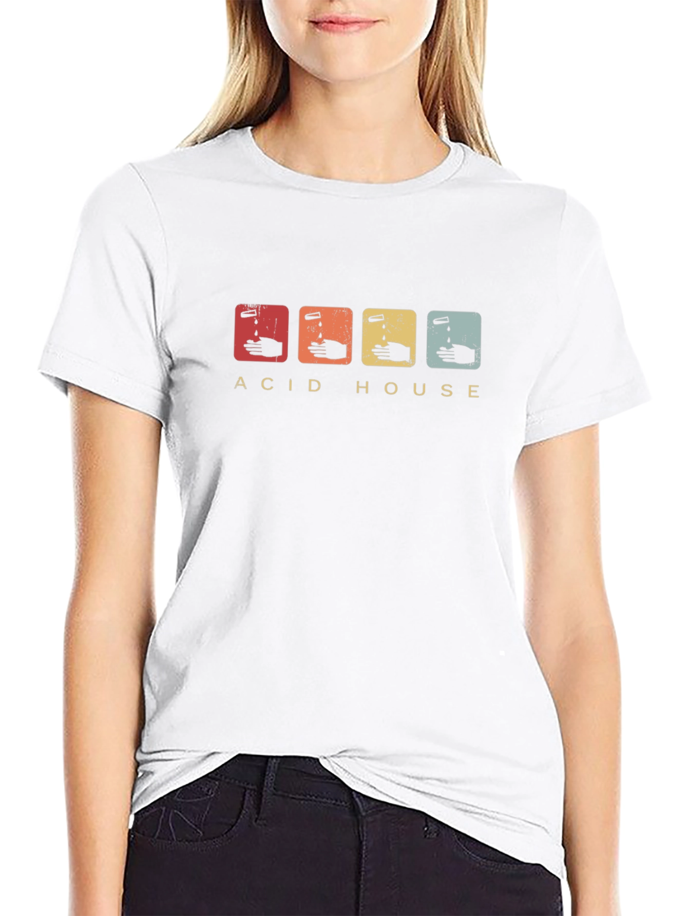 Acid House Graphic Tee - Retro Style