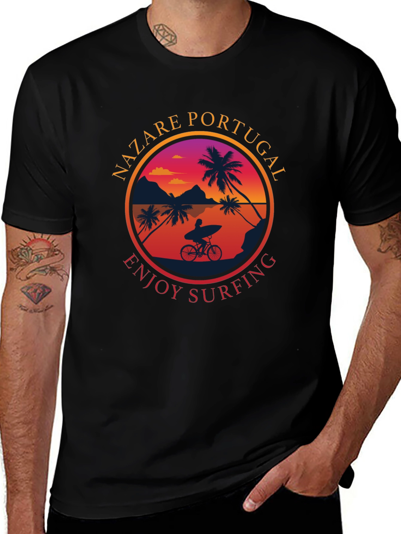 Nazaré Portugal Surfing T-Shirt