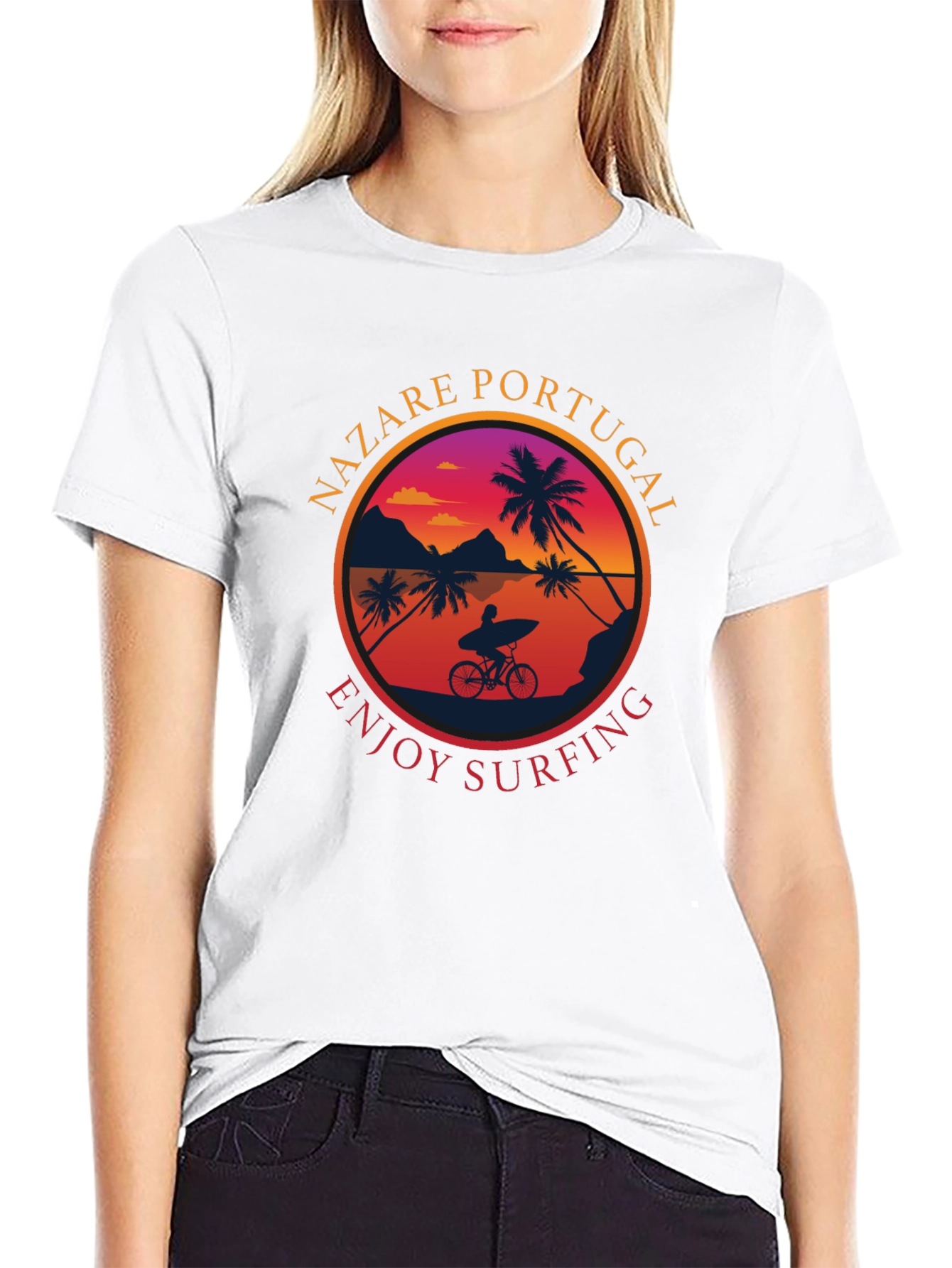 Nazaré Portugal Surfing T-Shirt