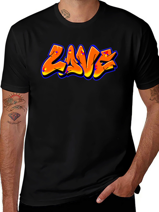 Graffiti Style Tee - Orange ZAVE Design