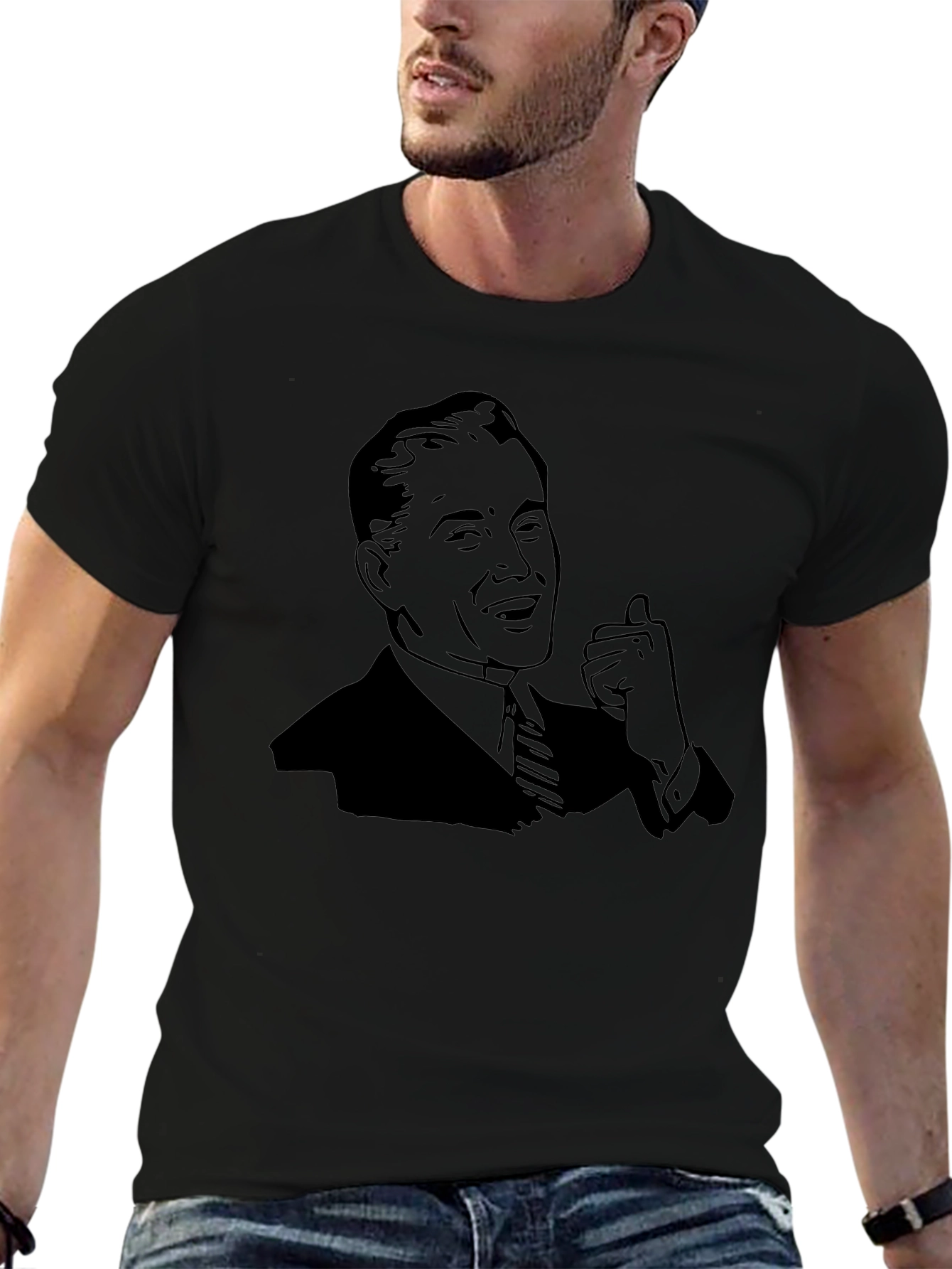 Retro Humor T-Shirt - Black