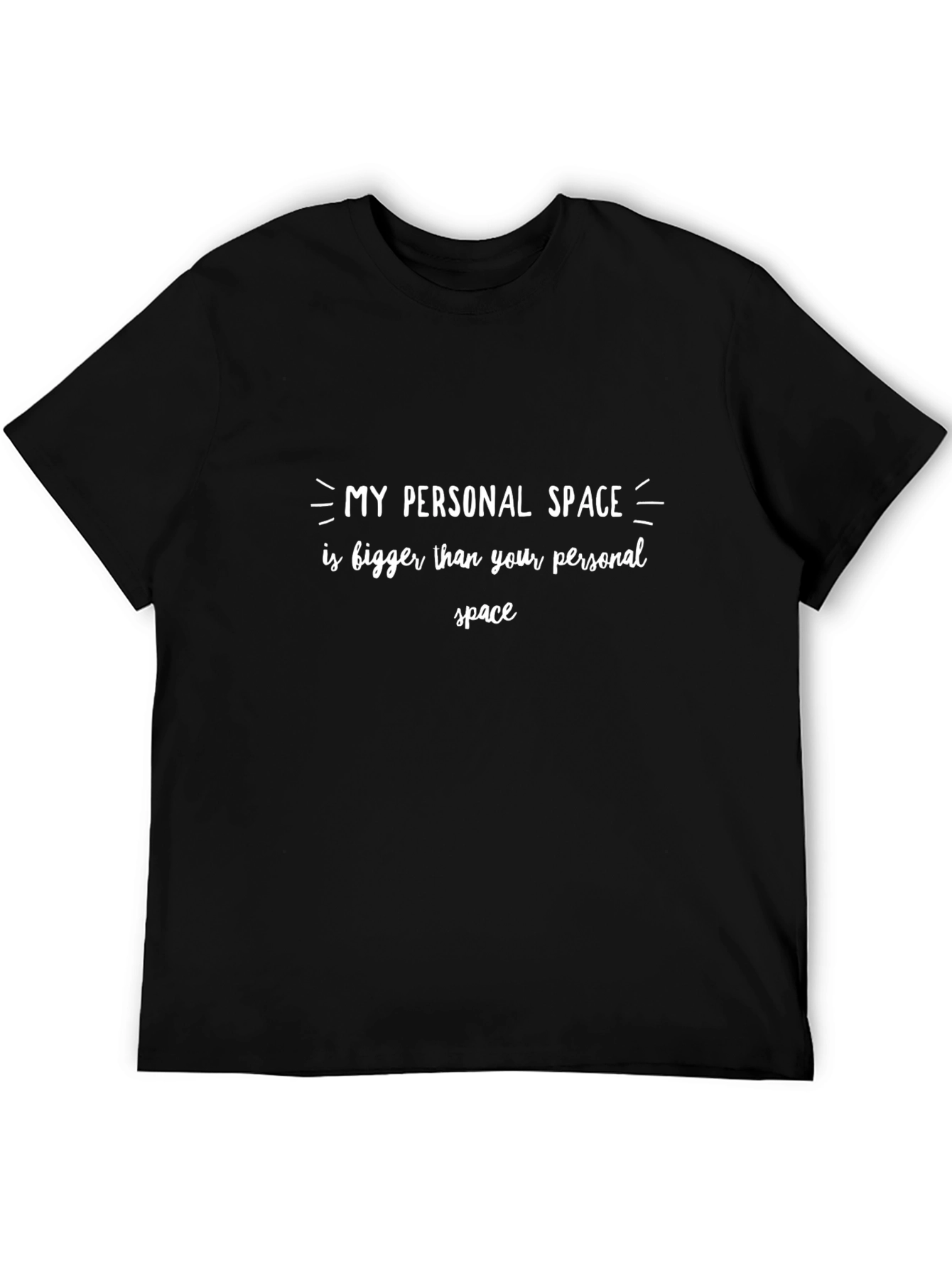 My Personal Space Graphic T-Shirt - Black