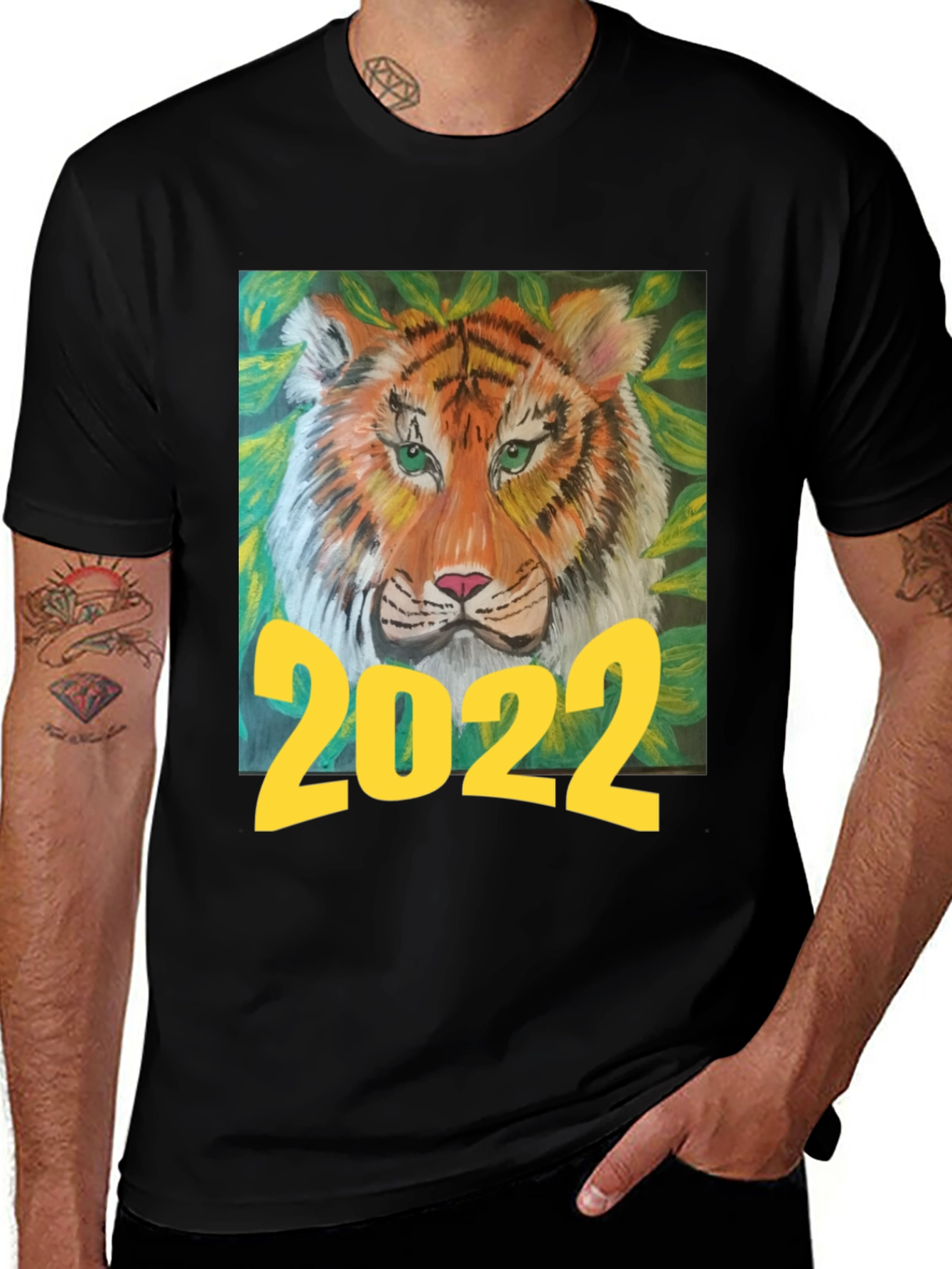 2022 Tiger Graphic T-Shirt - Black