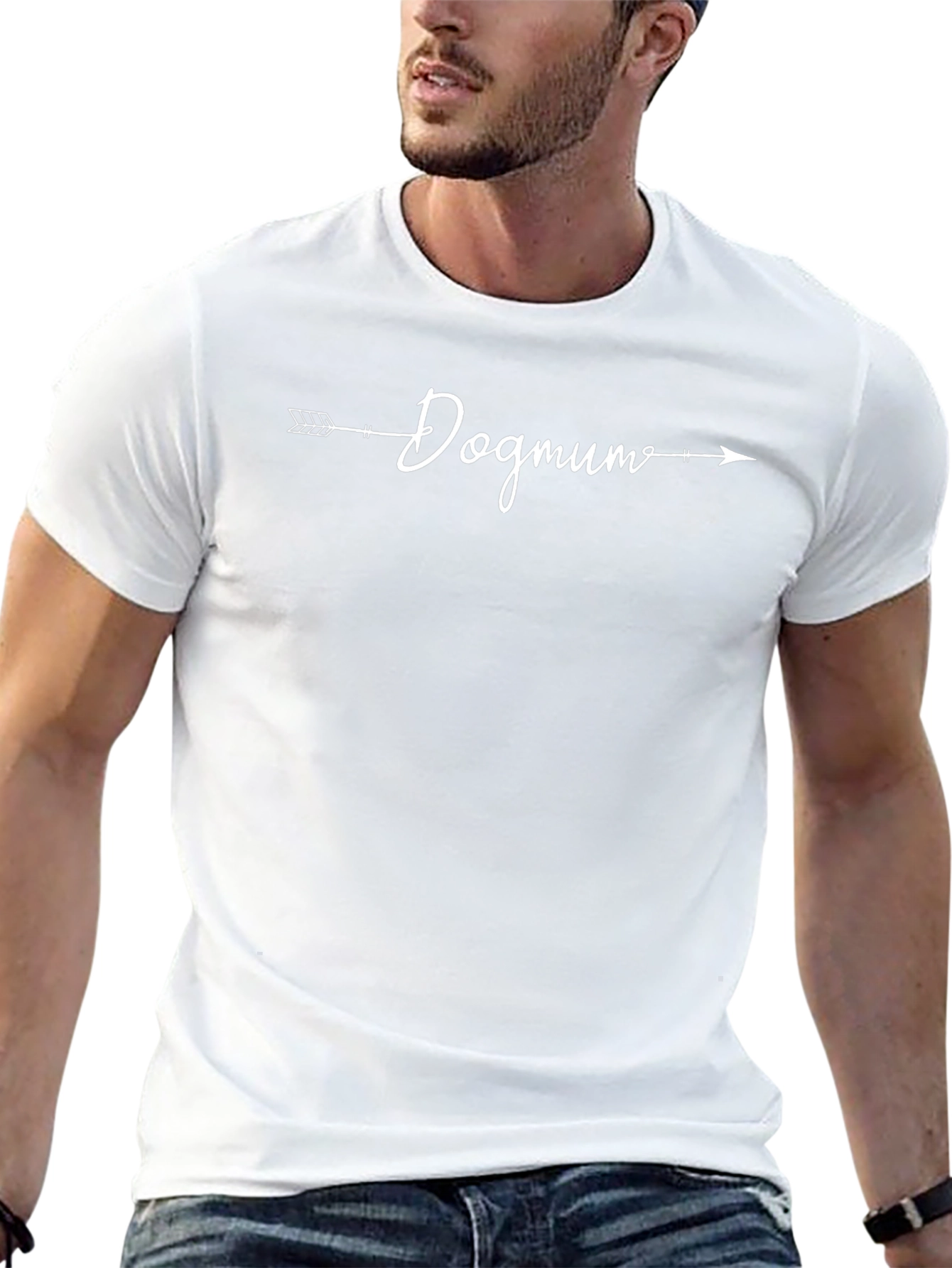 Dogmum Arrow Graphic T-Shirt - Trendy Casual Tee