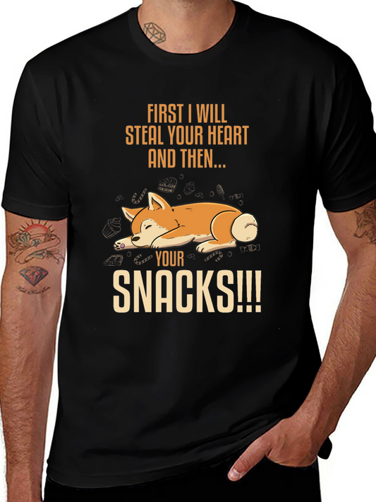 Dog Steal Your Heart & Snacks T-Shirt