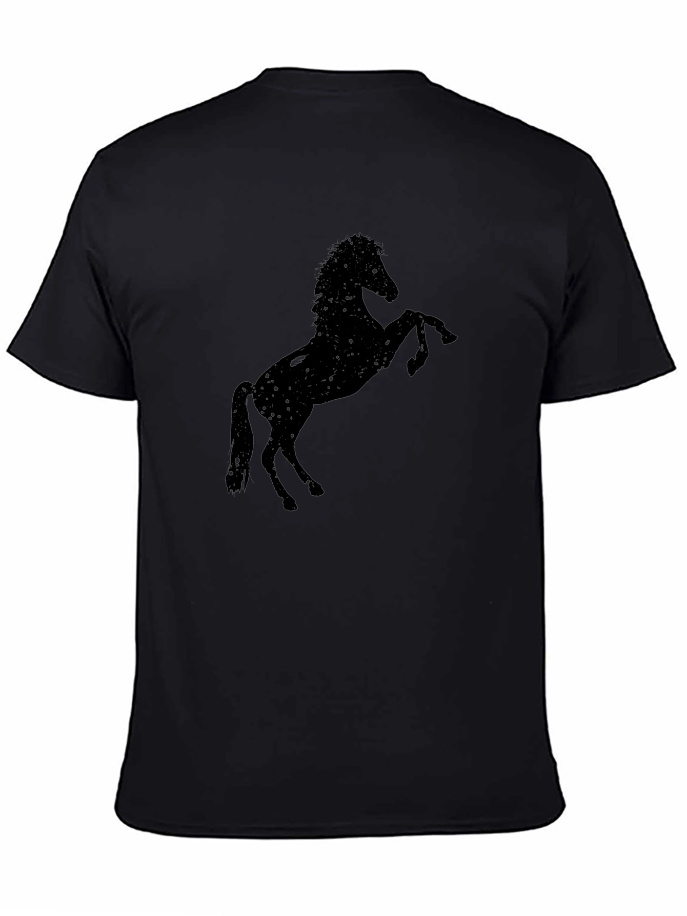 Black Horse Silhouette Graphic Tee