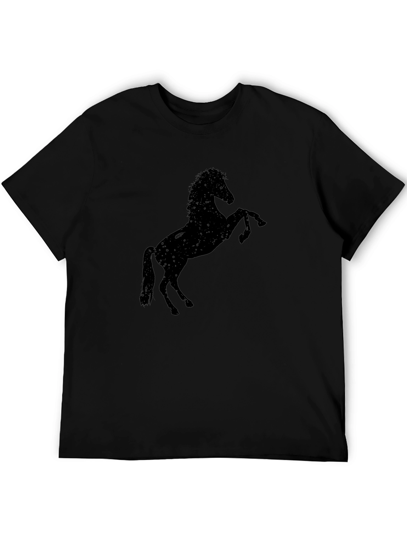 Black Horse Silhouette Graphic Tee