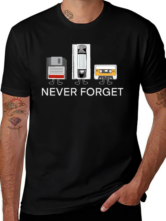 Retro Media T-Shirt - Never Forget Tech