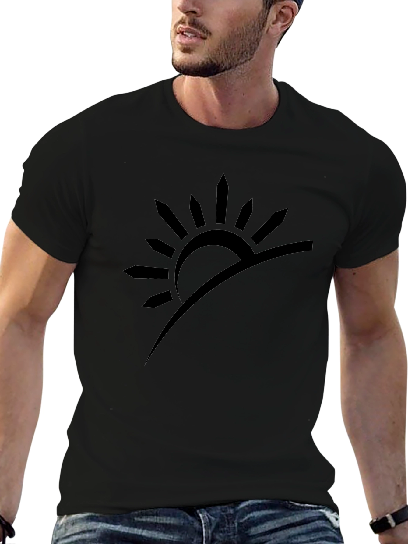 Sunrise Graphic Tee - Modern Minimalist Style