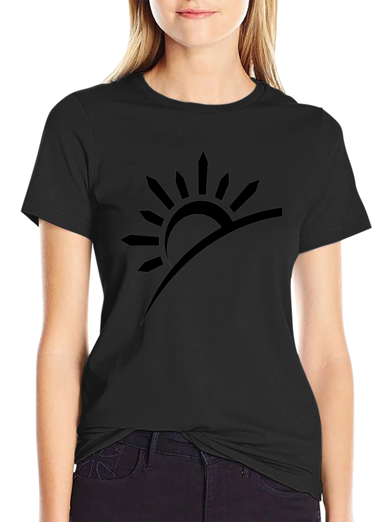 Sunrise Graphic Tee - Modern Minimalist Style