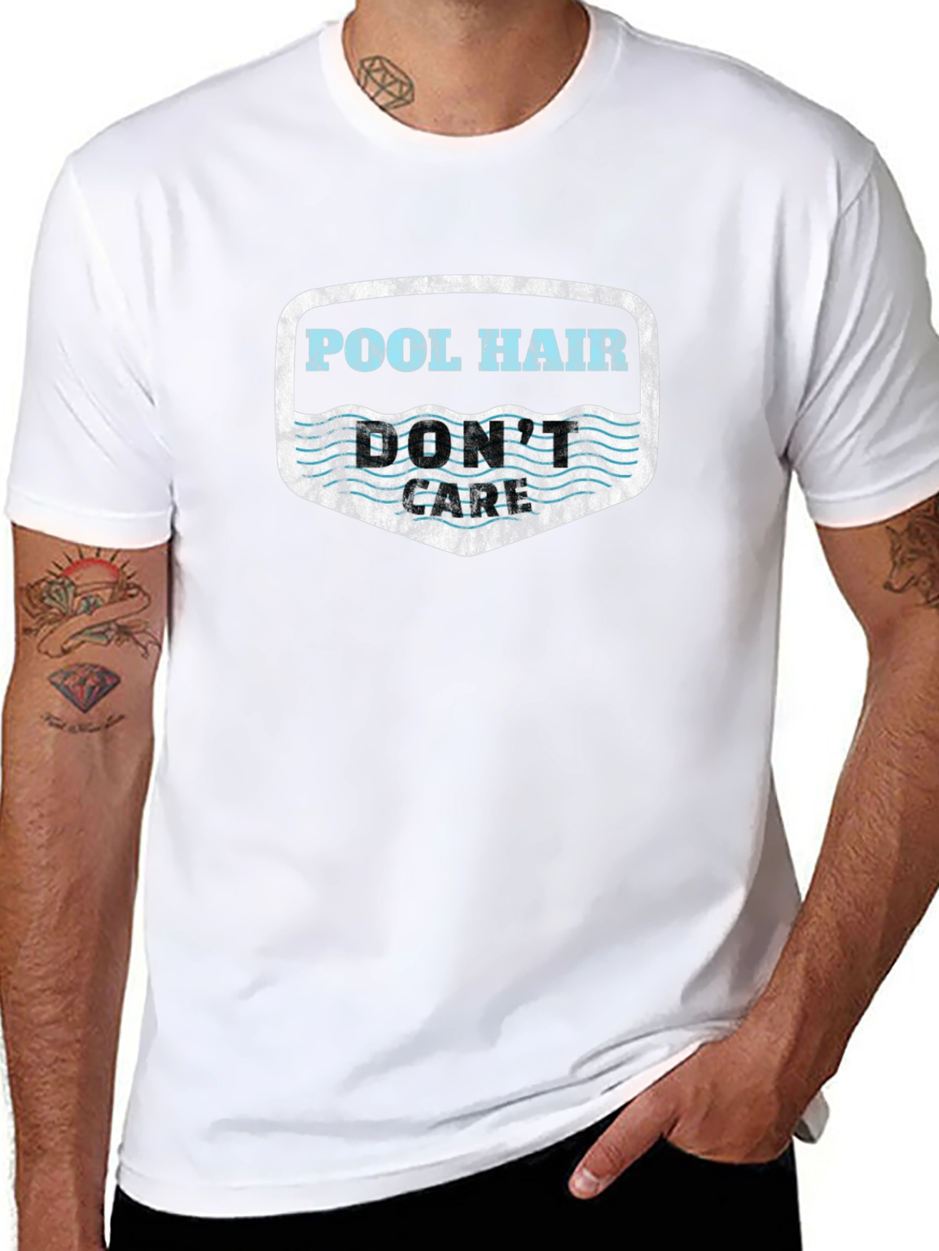 Pool Hair Dont Care T-Shirt - Summer Fun