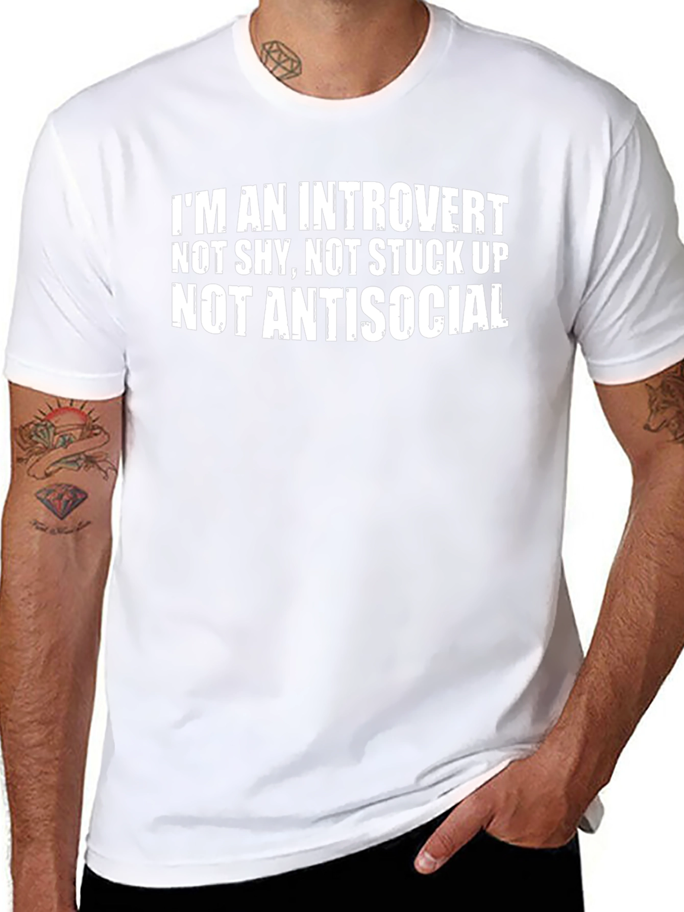 Introvert T-Shirt: Not Shy Stuck Up or Antisocial
