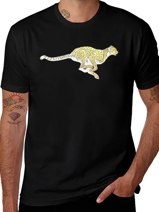 Cheetah Print Black T-Shirt