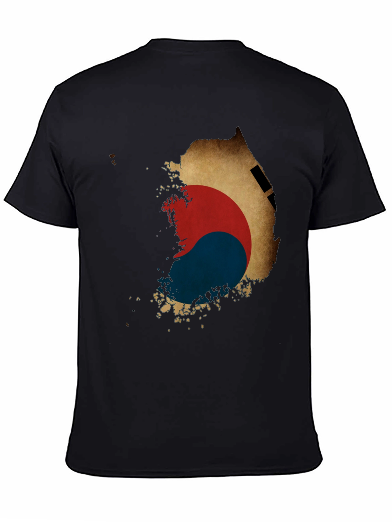South Korea Flag Map Graphic Tee