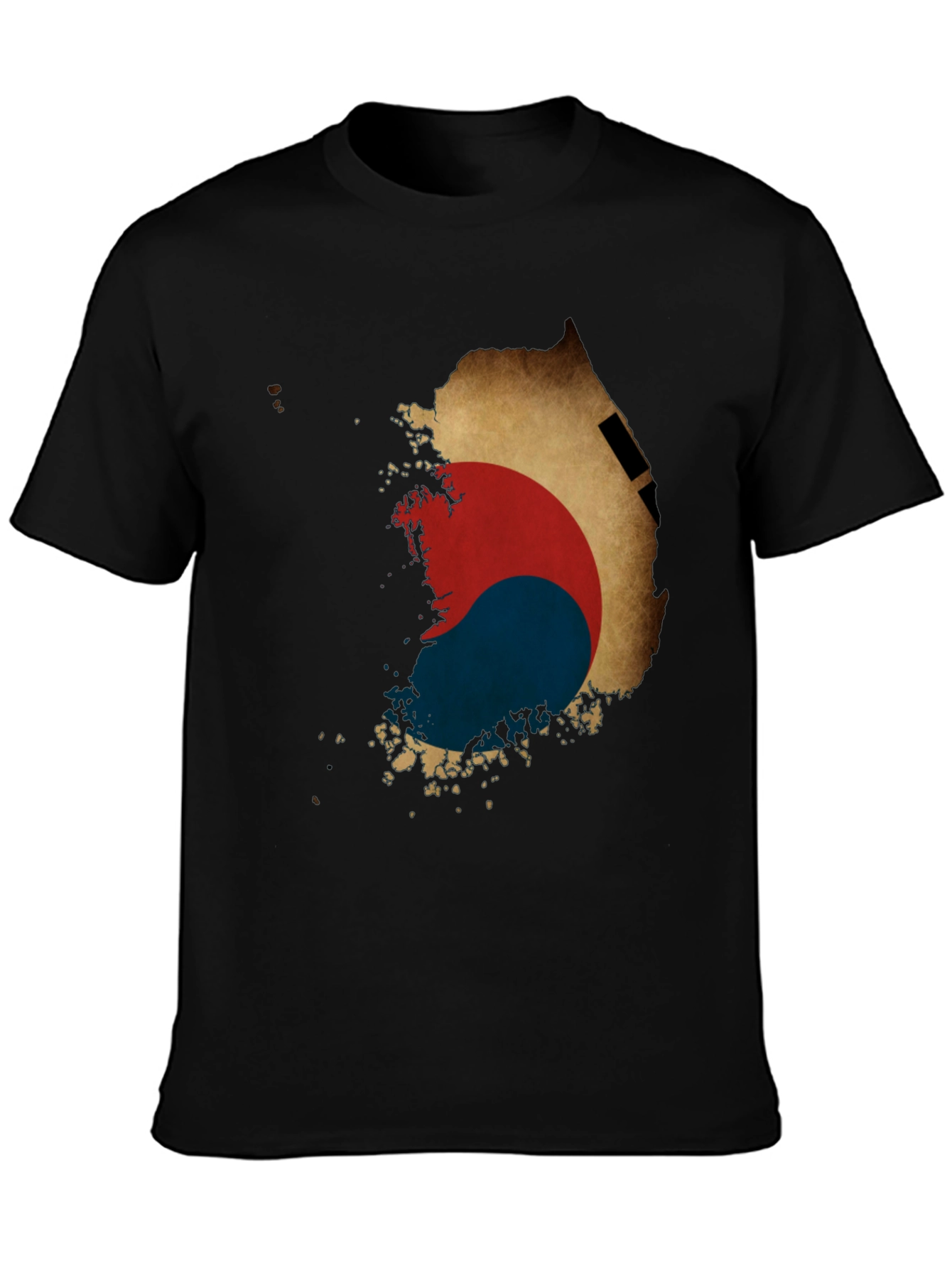 South Korea Flag Map Graphic Tee