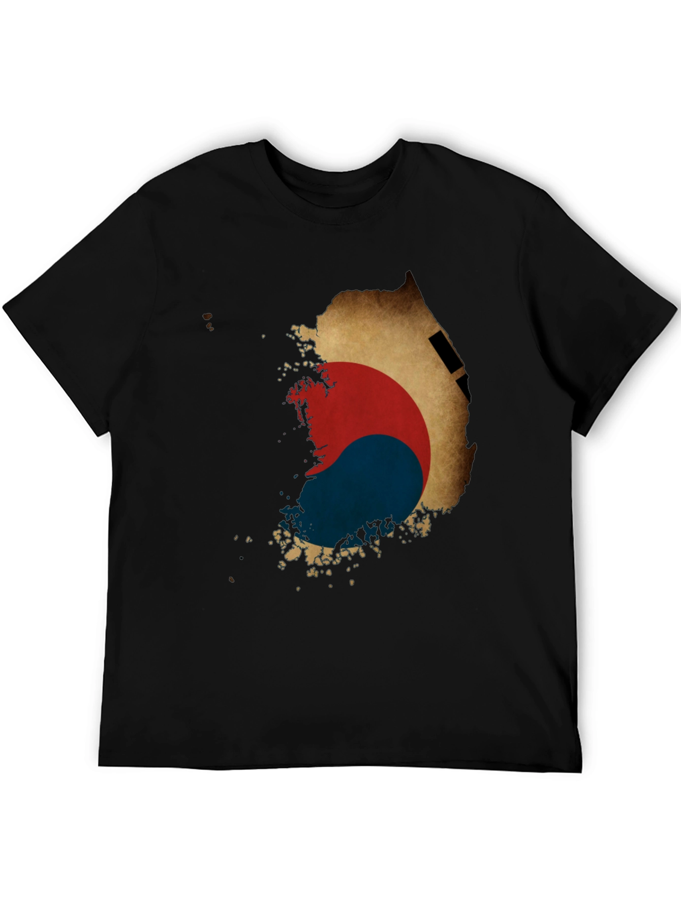 South Korea Flag Map Graphic Tee