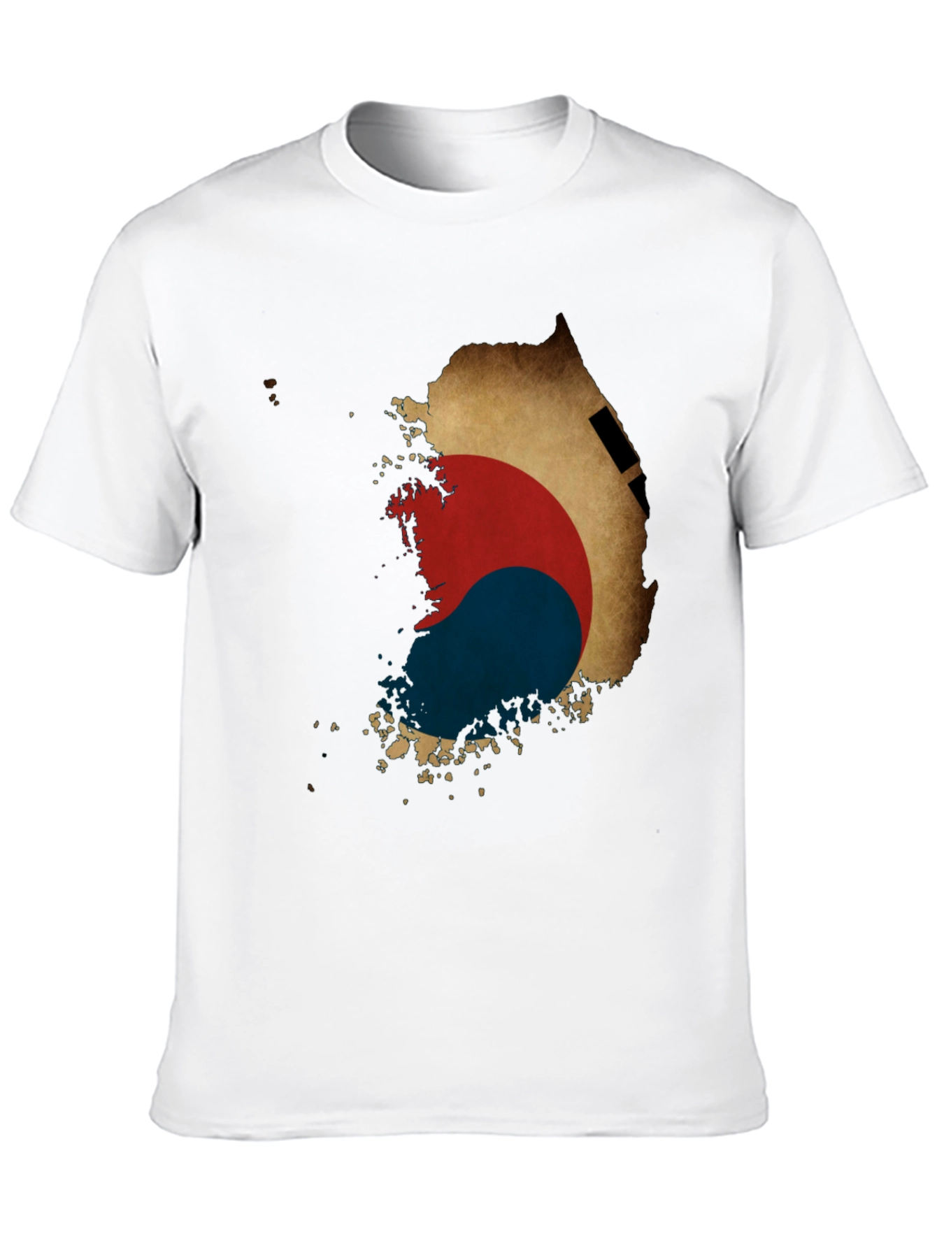 South Korea Flag Map Graphic Tee