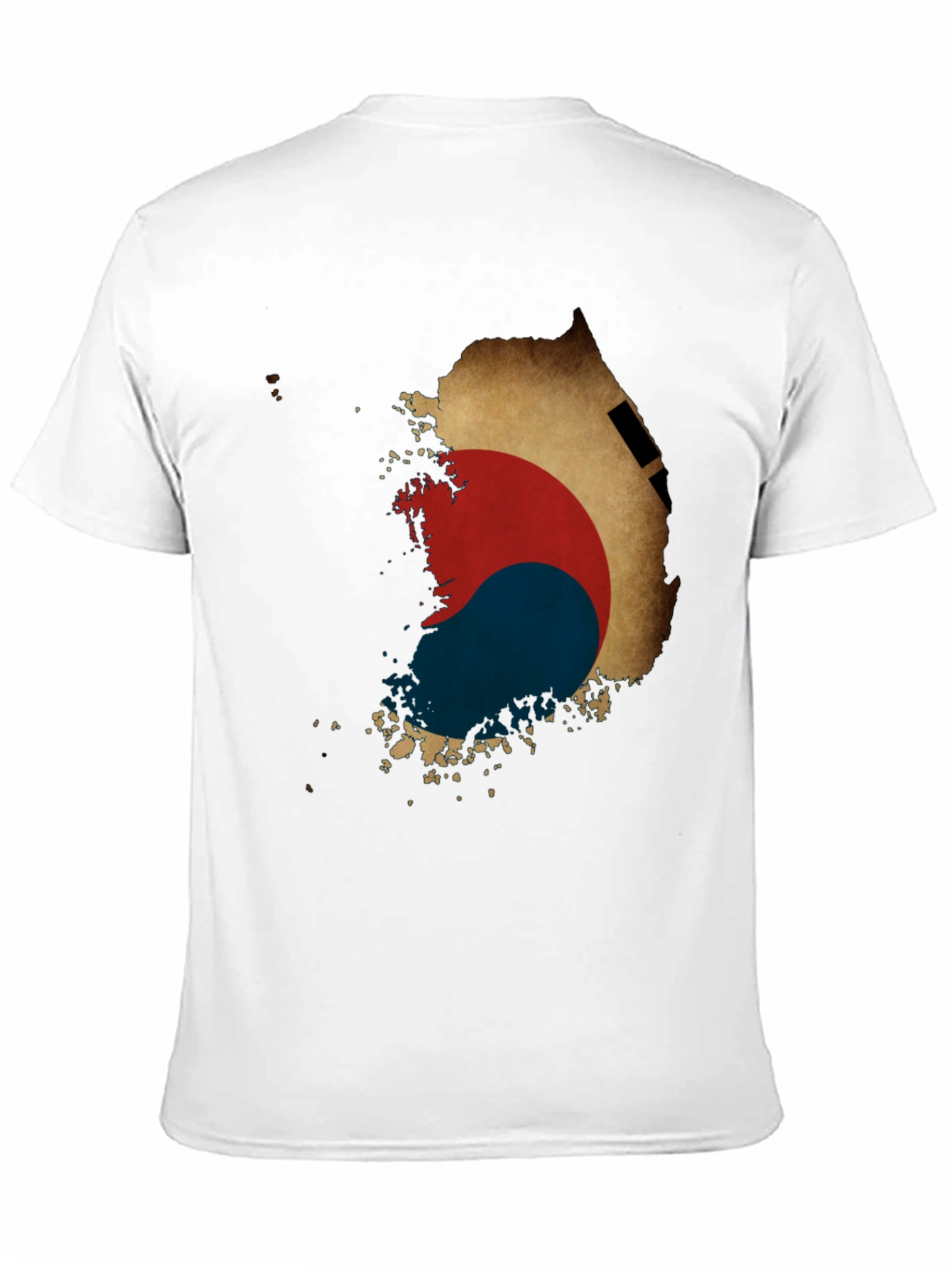 South Korea Flag Map Graphic Tee