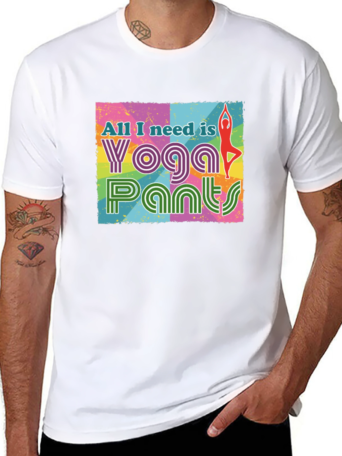 Yoga Pants Graphic Tee - All I Need Is