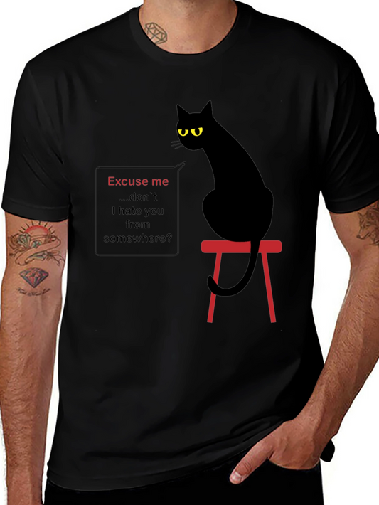 Sarcastic Cat Graphic T-Shirt