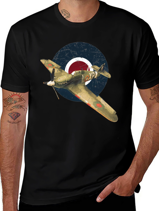 Vintage Airplane Graphic Tee - Classic Style