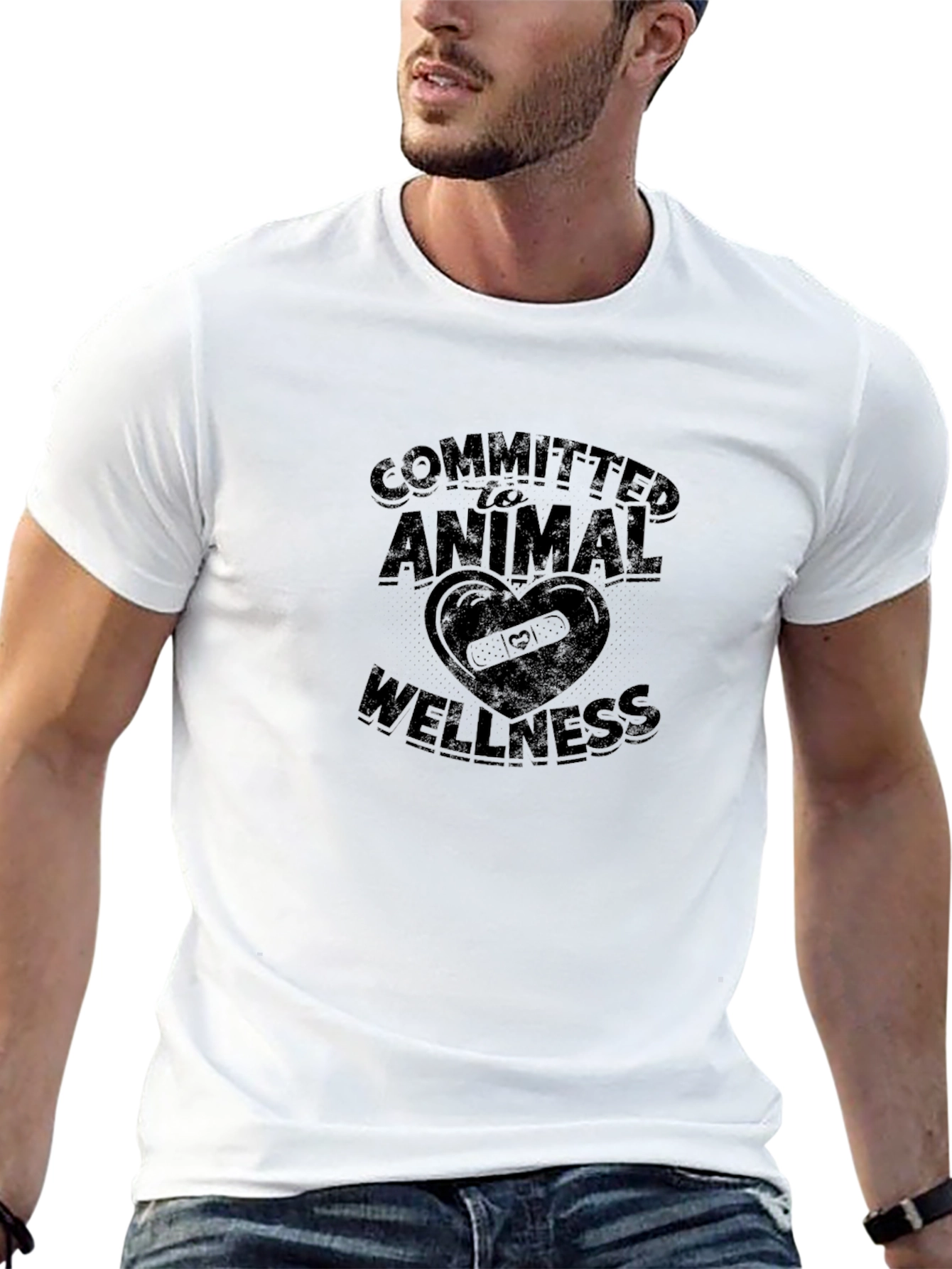 Committed to Animal Wellness Black T-Shirt