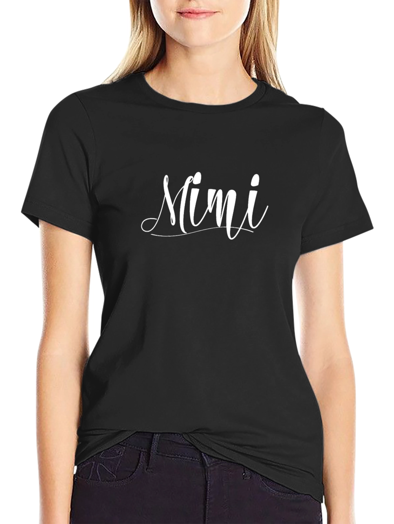 Mimi Script Graphic Tee - Elegant & Stylish