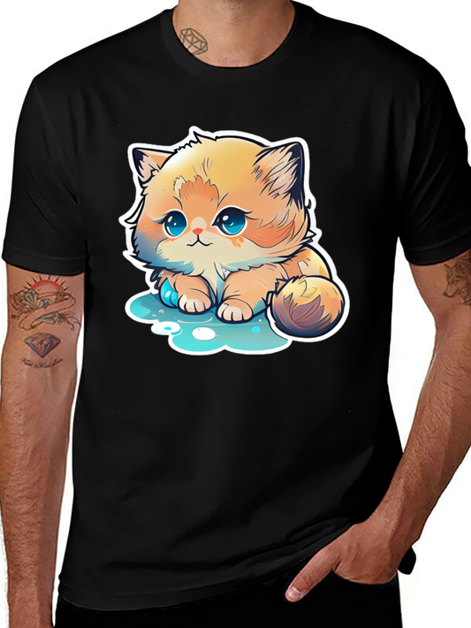 Cute Cartoon Kitten T-Shirt