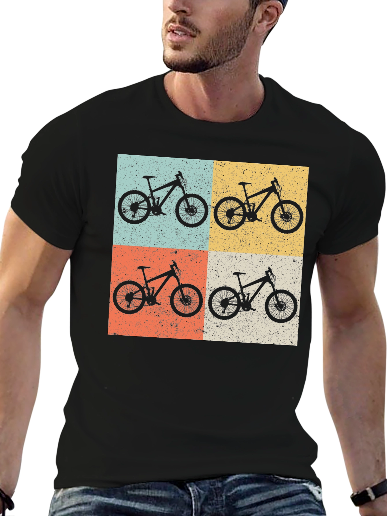 Retro Mountain Bike Graphic T-Shirt