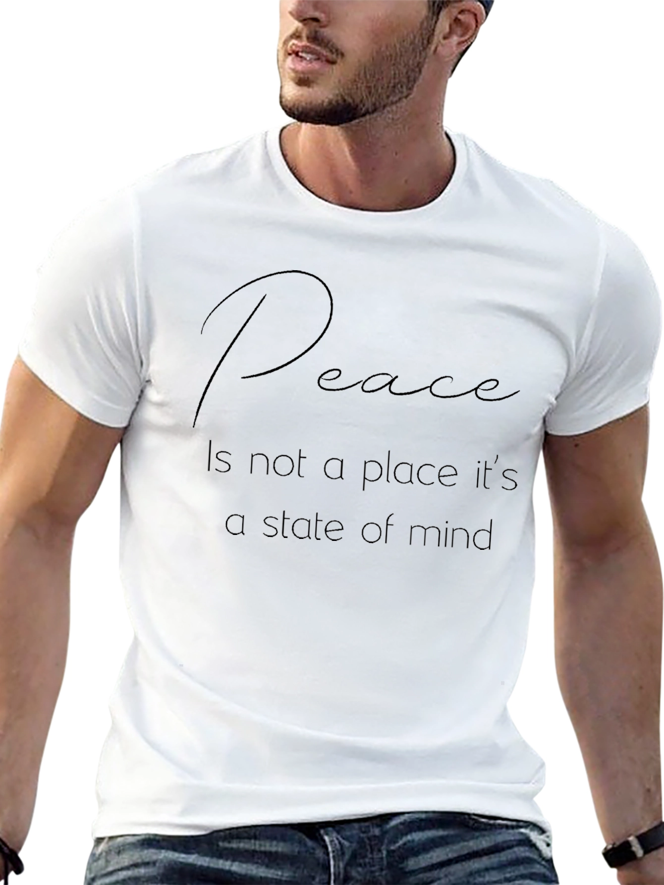 Peace State of Mind Black T-Shirt