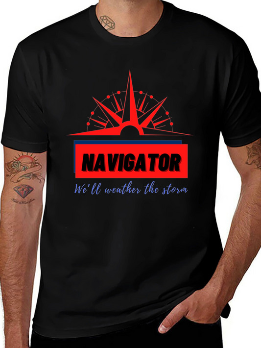 Navigator Graphic Print Crew Neck T-Shirt