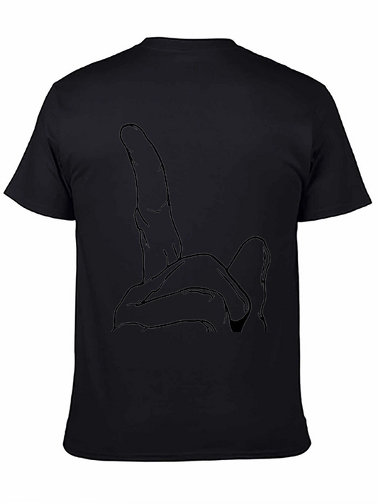 Graphic Hand Gesture Black T-Shirt